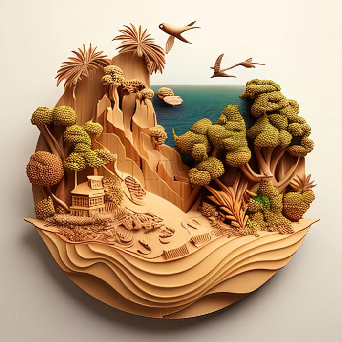 3D model st island (STL)